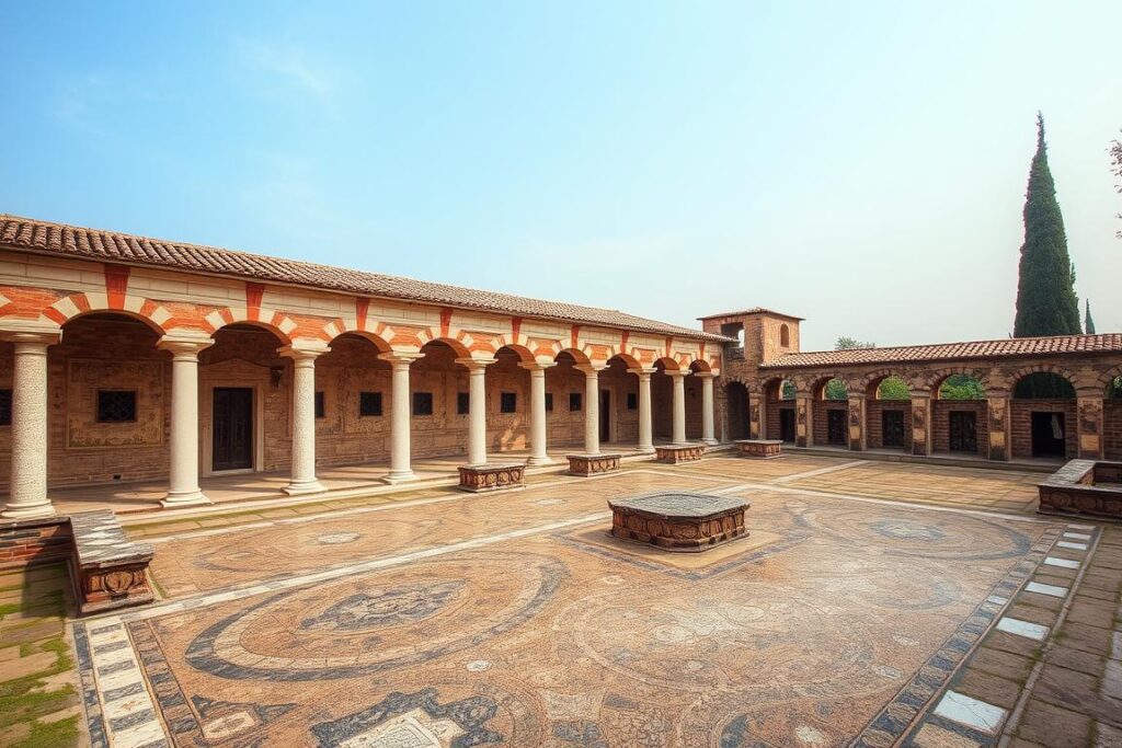 Ein Bild der Villa Romana del Casale mit ihren beeindruckenden Mosaiken