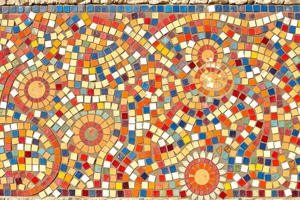 Ein Bild der römischen Mosaike in der Villa del Casale