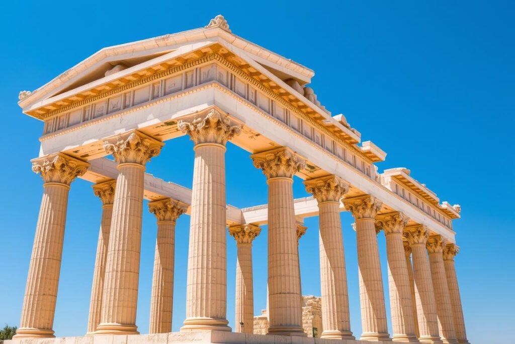 Ein Bild des Tempels der Göttin Athena in Syrakus