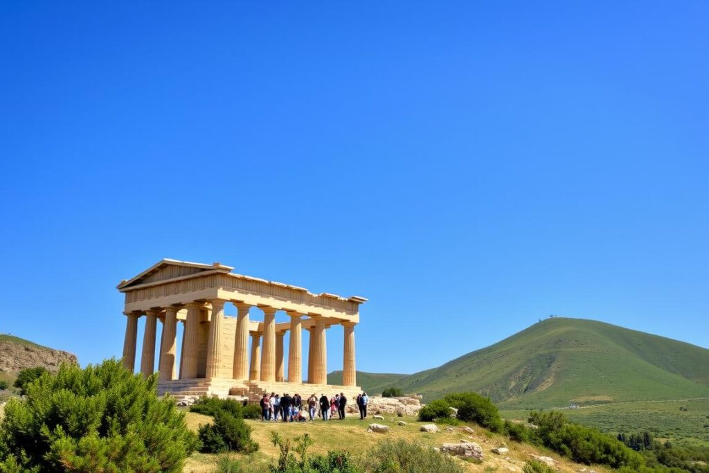 Ein Bild vom Tempel von Segesta