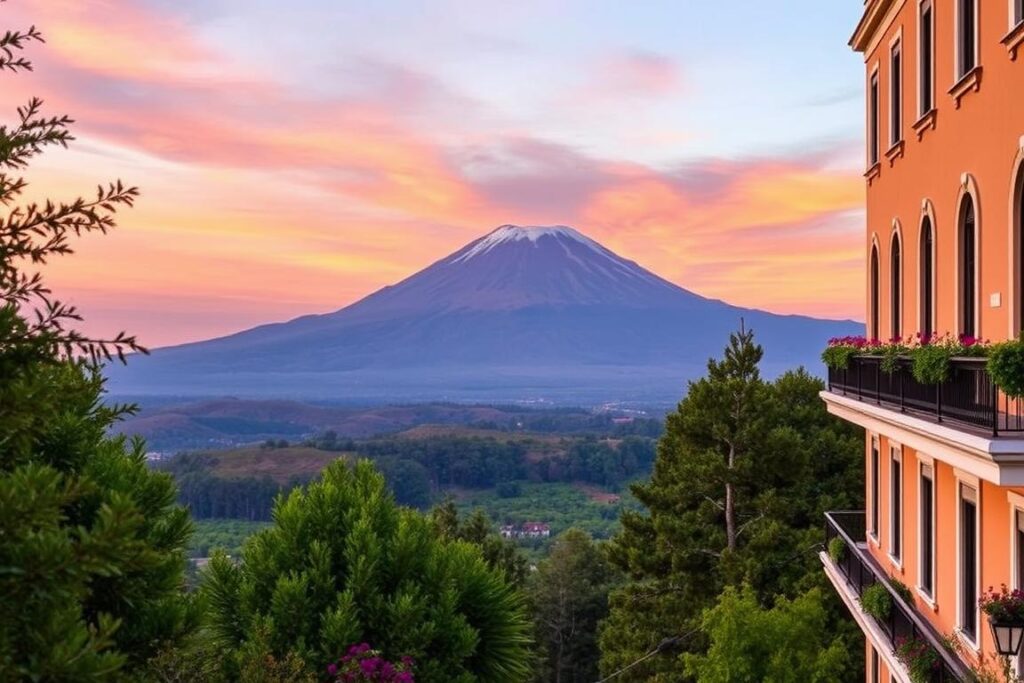 Ein Bild von Hotel Monte Tauro mit Blick auf den Ätna