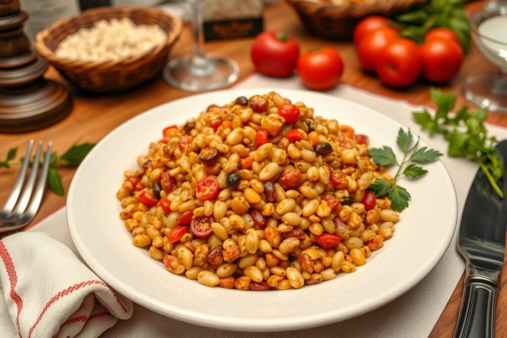 Ein Bild von traditionellem sizilianischem Getreidegericht