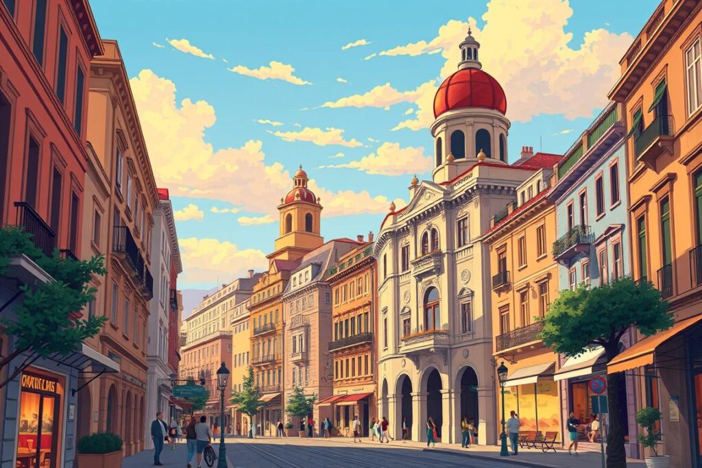 Eine Abbildung der historischen Altstadt von Syrakus