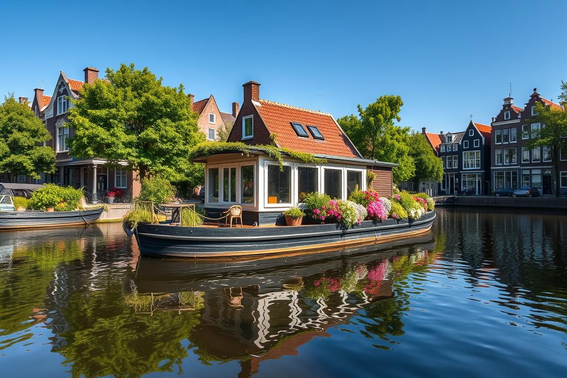 Schone Ubernachtung Amsterdam Hausboot Bild