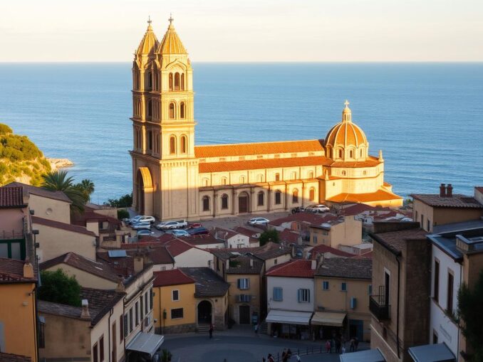 cefalu strand und altstadt