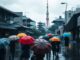 tokio bei regen